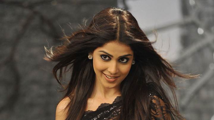 Genelia D’Souza In Black Saree In Naa Ishtam